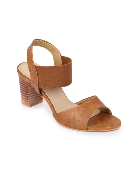 

Bruno Manetti Women Tan Brown Solid Heels