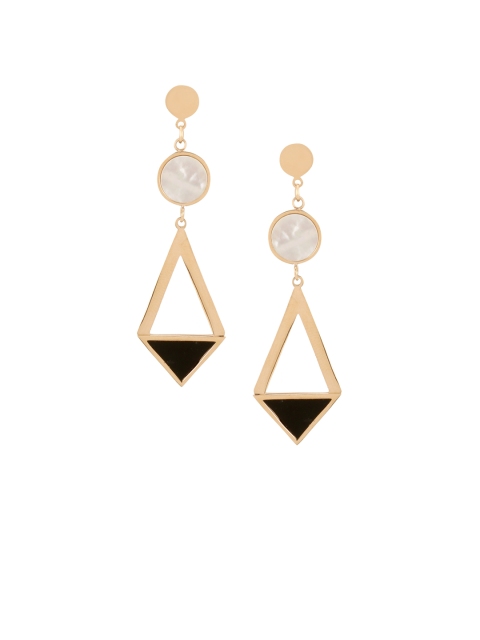 

E2O Gold-Plated Rose Gold Geometric Drop Earrings