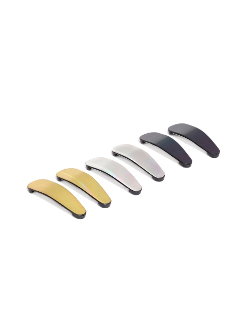 

ToniQ Multicoloured Set Of 6 Tic Tac Hair Clip, Multi
