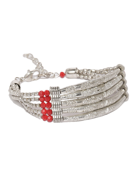 

ToniQ Silver-Toned Multistrand Bracelet