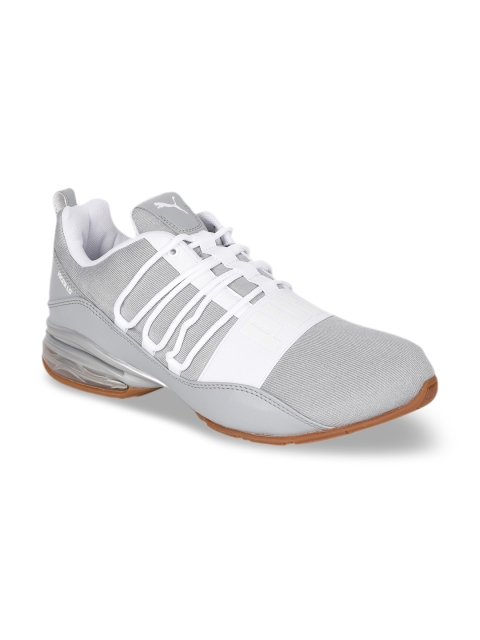 

Puma Men Grey Mesh Running Cell Regulate Nature Tech Shoes