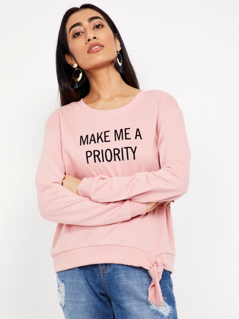 

Fame Forever by Lifestyle Women Pink Printed Sweatshirt
