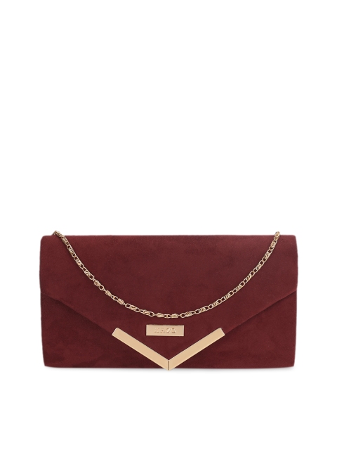 

Kazo Red Solid Box Clutch