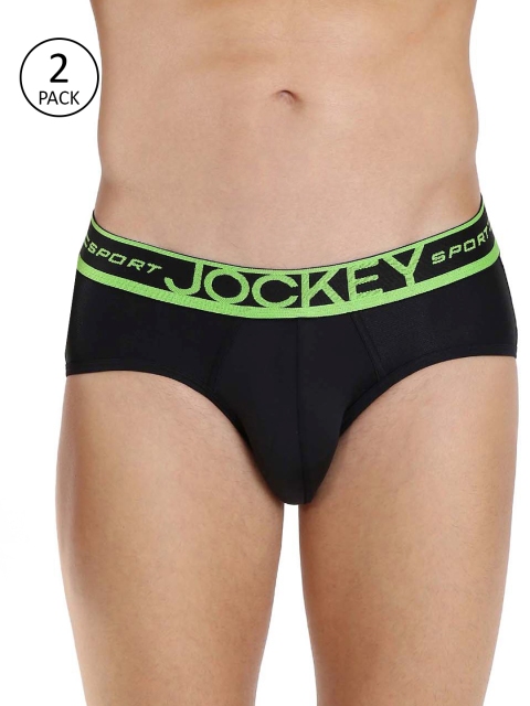 

Jockey Men Pack of 2 Black Solid Briefs 1999370-2