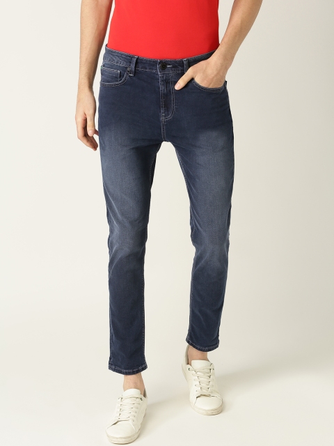 United Colors of Benetton Men Navy Blue Mid-Rise Clean Look Stretchable Jeans