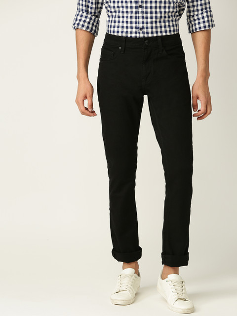 

United Colors of Benetton Men Black Skinny Fit Mid-Rise Clean Look Stretchable Jeans