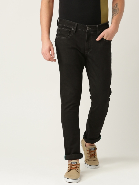 

United Colors of Benetton Men Black Skinny Fit Mid-Rise Clean Look Stretchable Jeans