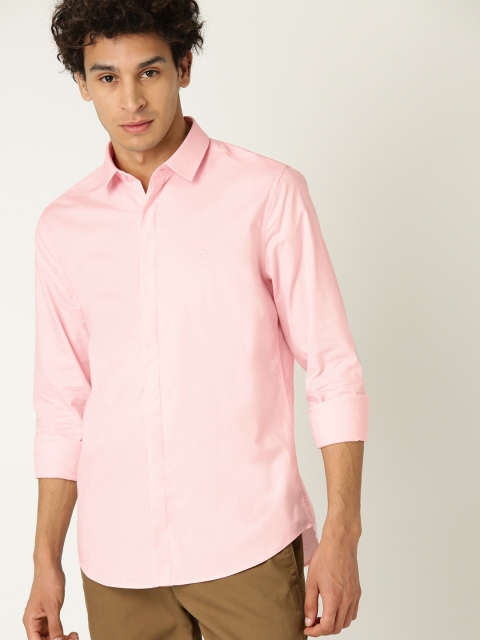 

United Colors of Benetton Men Pink Slim Fit Solid Casual Shirt