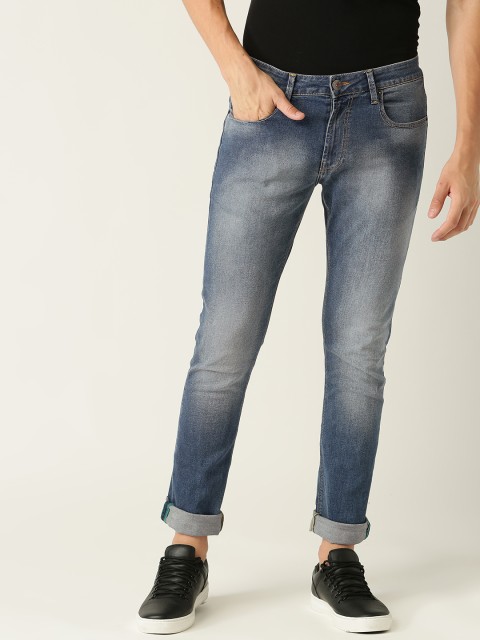 

United Colors of Benetton Men Blue Skinny Fit Mid-Rise Clean Look Stretchable Jeans