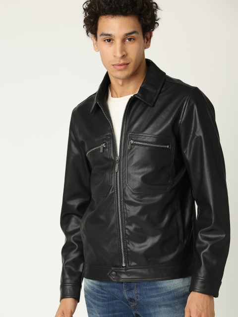 

United Colors of Benetton Men Black Solid Tailored Jacket