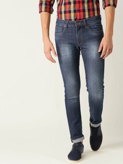

United Colors of Benetton Men Blue Skinny Fit Mid-Rise Clean Look Stretchable Jeans