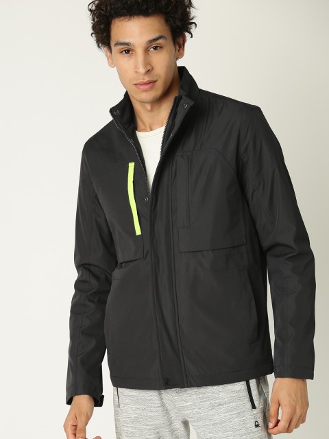 

United Colors of Benetton Men Black Solid Tailored Jacket