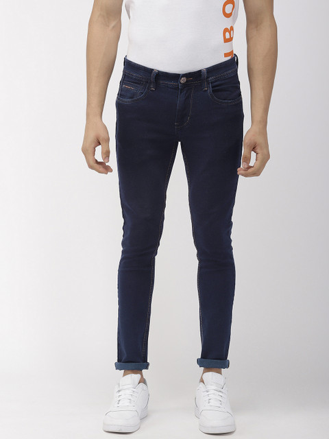 

The Indian Garage Co Men Blue Slim Fit Mid-Rise Clean Look Jeans