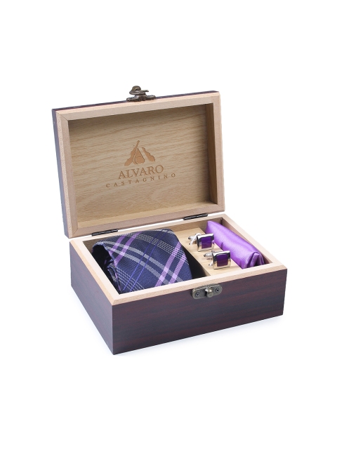 

Alvaro Castagnino Men Multicoloured Accessory Gift Set, Blue