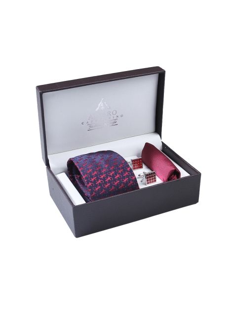 

Alvaro Castagnino Men Purple & Maroon Accessory Gift Set