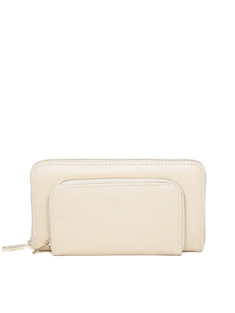 

Allen Solly Women Cream-Coloured Wallet
