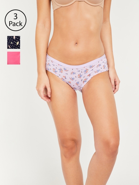 

Ginger by Lifestyle Women Pack of 3 Assorted Hipster Briefs 8903732807980