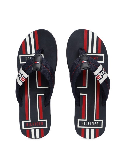 

Tommy Hilfiger Men Blue Printed Slip-On