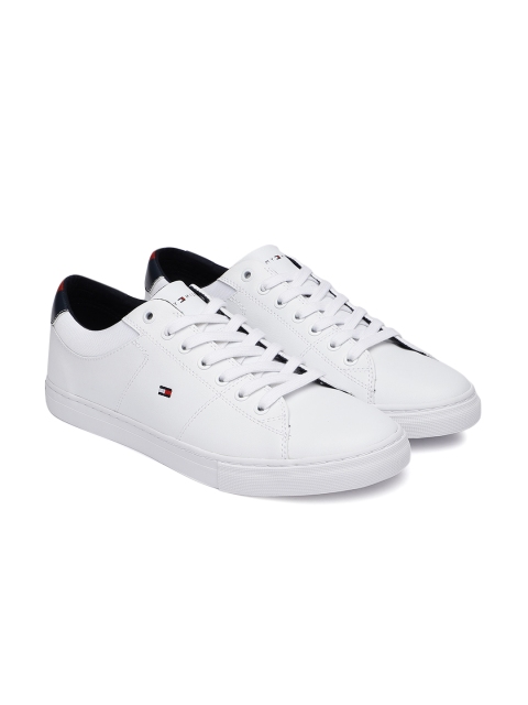 

Tommy Hilfiger Men White Leather Sneakers
