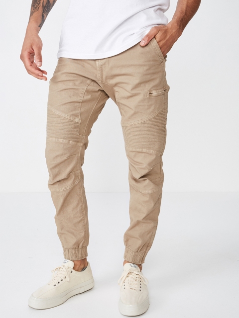 

COTTON ON Men Beige Slim Fit Solid Joggers