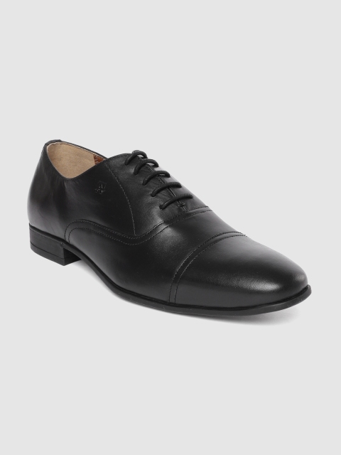 

Arrow Men Black Leather Formal Derbys