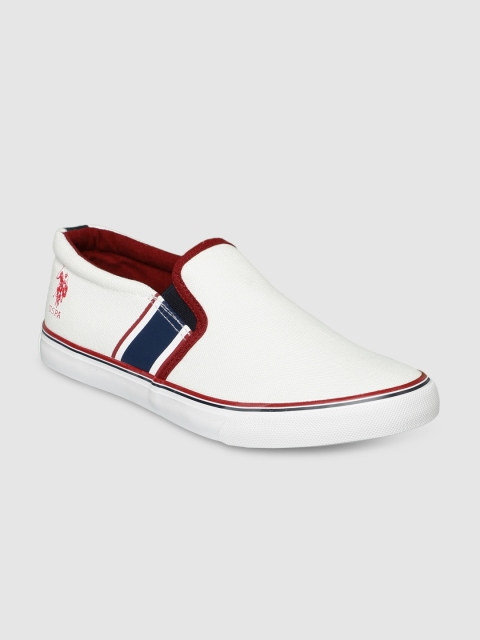 

U.S. Polo Assn. Men Off-White Hooper Slip-On Sneakers