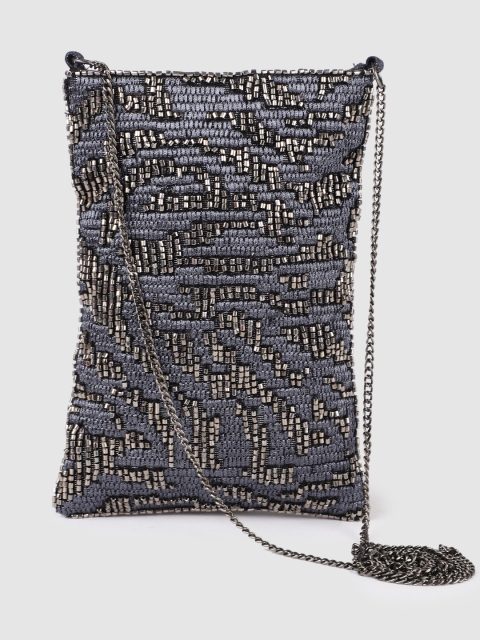 

Accessorize Women Black Embellished Mobile Pouch