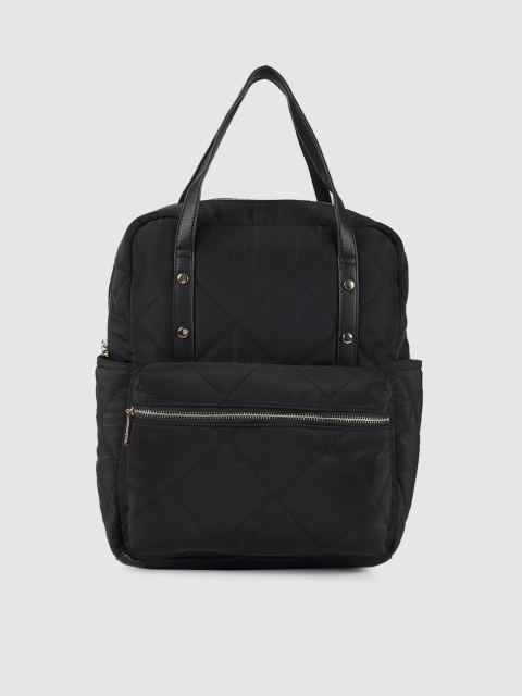 

Accessorize Women Black Quilted Backpack
