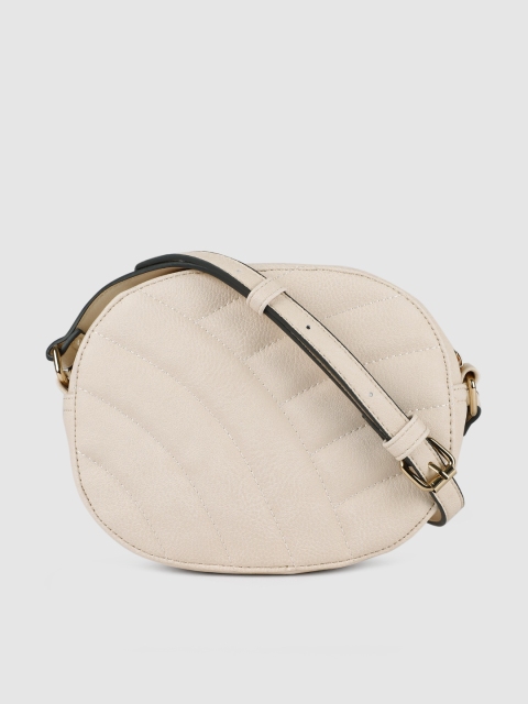 

Accessorize Cream-Coloured Solid Sling Bag