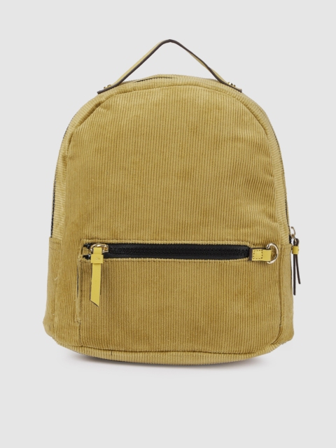 

Accessorize Women Yellow Solid Backpack