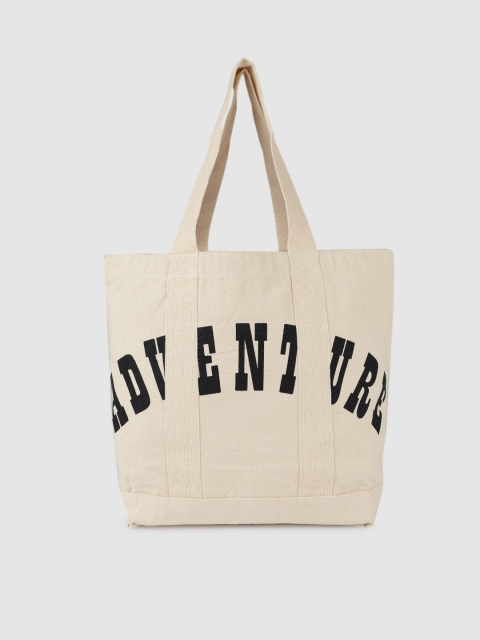 

Accessorize Cream-Coloured Printed Tote Bag