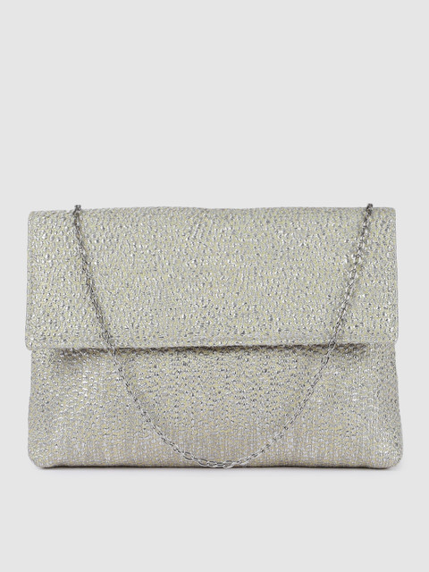 

Accessorize Silver-Toned Solid Sling Bag