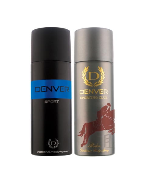 

Denver Men Pack of 2 Deodorants, Navy blue