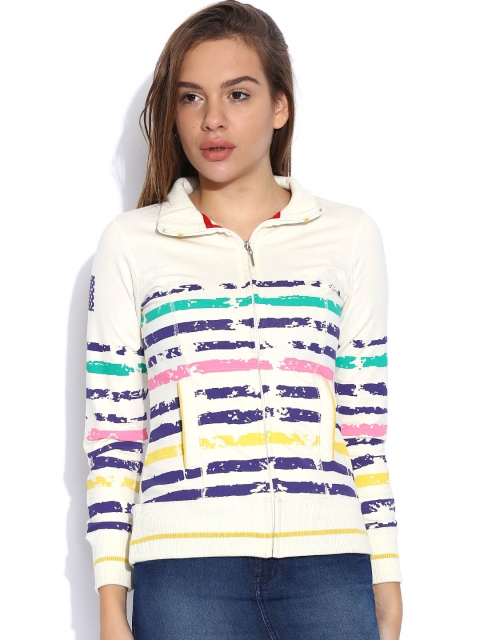 

Flying Machine Off-White Printed Sweatshirt