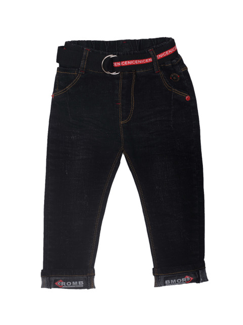

Noddy Boys Black Regular Fit Mid-Rise Clean Look Jeans