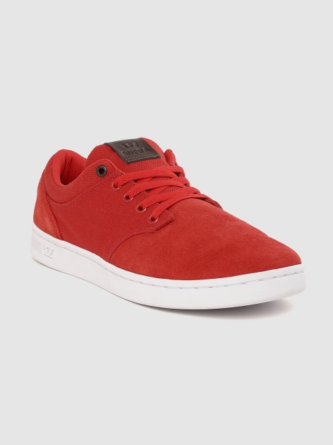 

Supra Men Red Solid Chino Court Sneakers