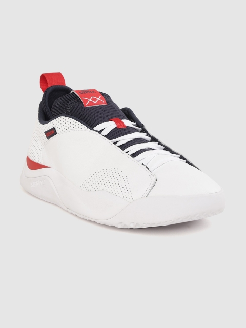 

Supra Men White Instagate Perforated Leather Sneakers