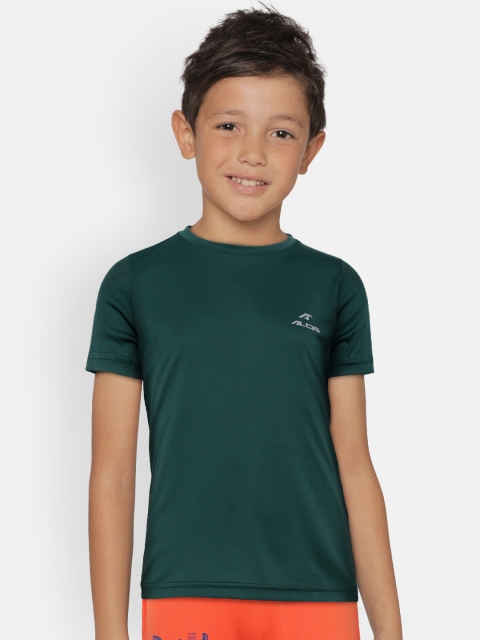 

Alcis Boys Green Solid Round Neck T-shirt