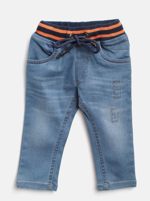 

612 league Boys Blue Regular Fit Mid-Rise Clean Look Stretchable Jeans
