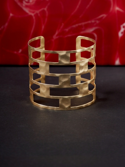 

ZeroKaata Women Gold-Toned Alloy Cuff Bracelet