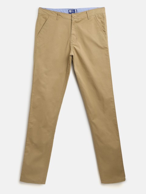 

612 league Boys Khaki Regular Fit Solid Chinos