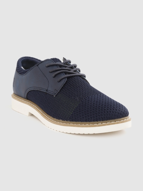 

United Colors of Benetton Men Navy Blue Knitted Derbys