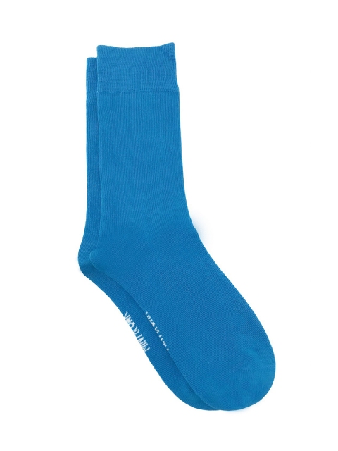 

Mint & Oak Men Blue Solid Calf-Length Socks