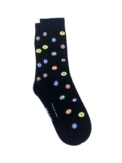 

Mint & Oak Men Black Patterned Calf-Length Socks