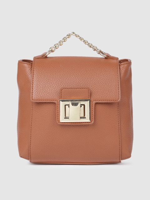 

Steve Madden Women Brown Textured Backpack