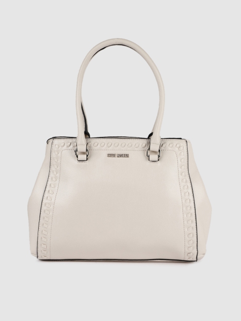 

Steve Madden Off-White Solid Handheld Bag