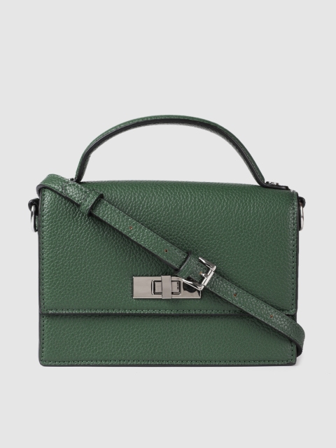 

Steve Madden Green Solid Satchel