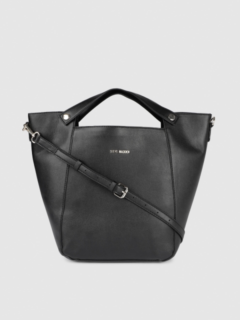 

Steve Madden Black Solid Handheld Bag