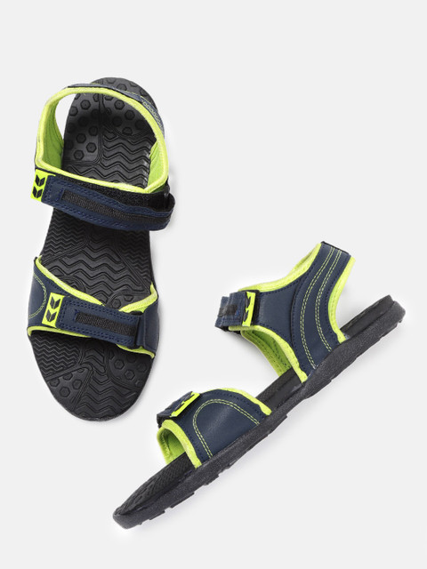 

Crew STREET Men Navy Blue Solid Sports Sandals