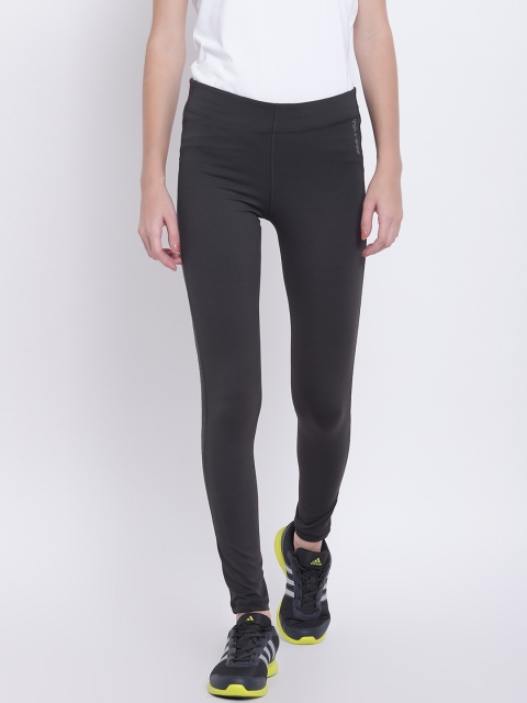 

JUMP USA Women Charcoal Grey Solid Tights